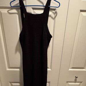 House of Harlow 1960 Knit Crochet Black Dress